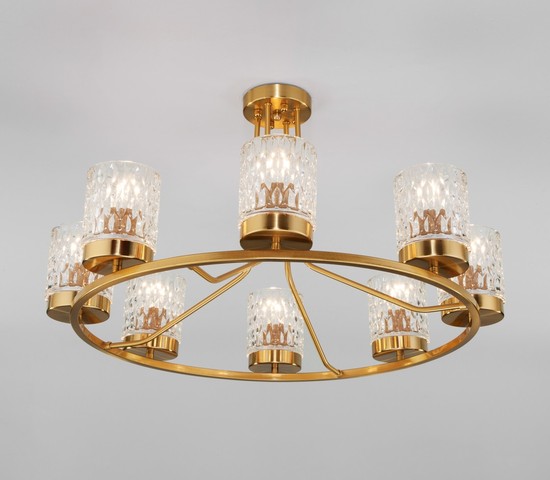 Люстра 60127/8 латунь