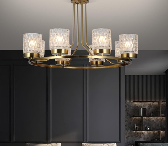 Люстра 60127/8 латунь