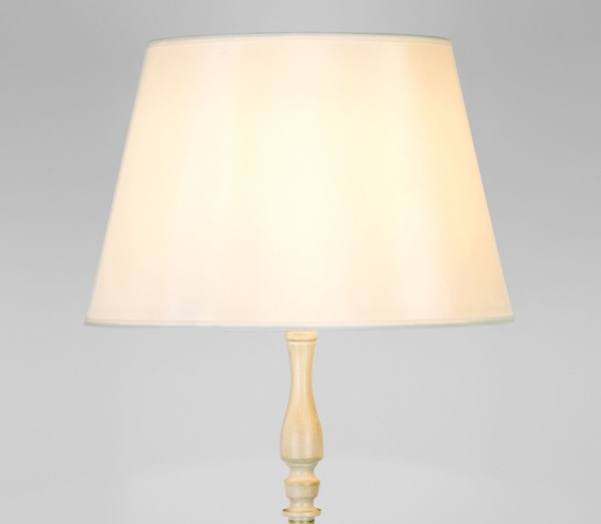 Торшер 01088/1 белый с золотом