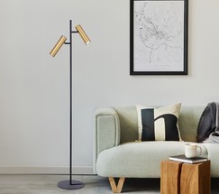 Торшер 01087/2 латунь