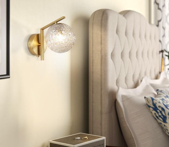 Настенный светильник 70132/1 латунь