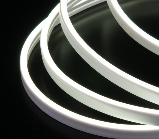 Гибкий неон 120Led 10W IP65 6500K с боковым свечением холодный белый, 5 м (24V 10W 120Led 2835 IP65)