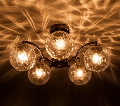 Люстра 30178/5 черный жемчуг