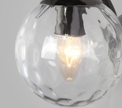 Настенный светильник 30178/1 черный жемчуг