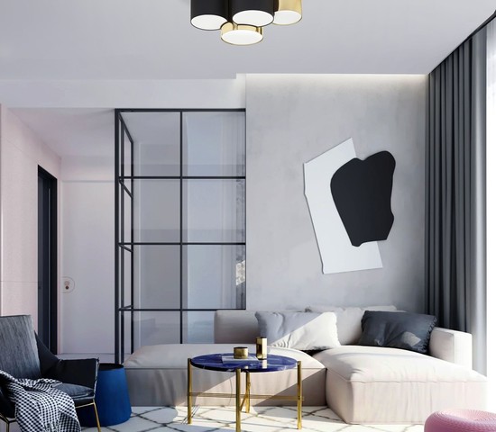 Люстра 3446 Mona Black/Gold