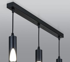 Планка для подвесных светильников черная, арт. A055606