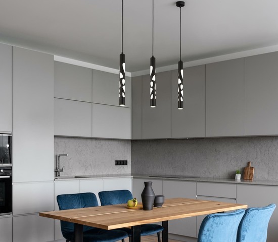 Люстра DLR037 12W 4200K черный матовый