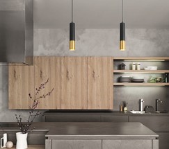 Люстра DLN108 GU10 черный/золото