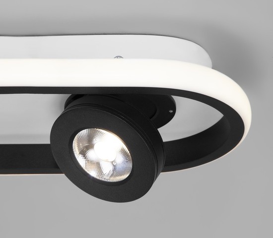 Люстра 20123/2 LED белый/черный