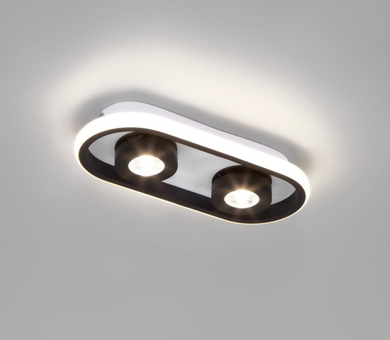 Люстра 20123/2 LED белый/черный