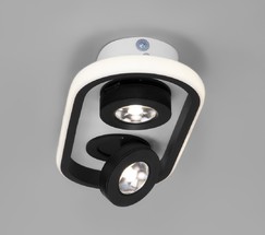 Люстра 20123/2 LED белый/черный