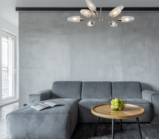 Люстра 60140/9 сатин-никель