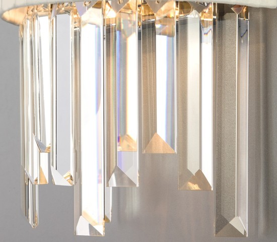 Настенный светильник 10122/2 хром/прозрачный хрусталь Strotskis (10106/2)