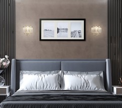 Настенный светильник 10121/2 хром/прозрачный хрусталь Strotskis (10105/2)