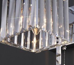 Настенный светильник 10126/1 хром/прозрачный хрусталь Strotskis (10117/1)