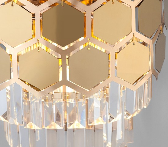 Настенный светильник 10124/2 золото/прозрачный хрусталь Strotskis (10113/2)