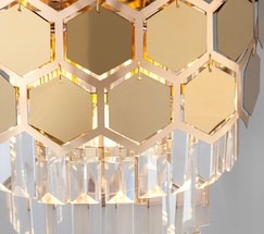 Настенный светильник 10124/2 золото/прозрачный хрусталь Strotskis (10113/2)