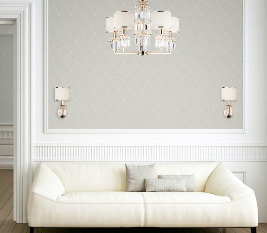 Настенный светильник 10129/1 золото/прозрачный хрусталь Strotskis (10099/1)