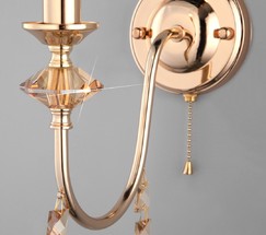 Настенный светильник 10120/1 золото/тонированный хрусталь Strotskis (10110/1)