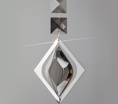 Настенный светильник 10120/1 хром/дымчатый хрусталь Strotskis (10110/1)