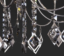 Люстра 10120/12 хром/дымчатый хрусталь Strotskis Smart (10110/12)