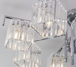 Люстра 10126/8 хром/прозрачный хрусталь Strotskis Smart (10117/8)