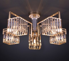 Люстра 10126/5 золото/прозрачный хрусталь Strotskis Smart (10117/5)