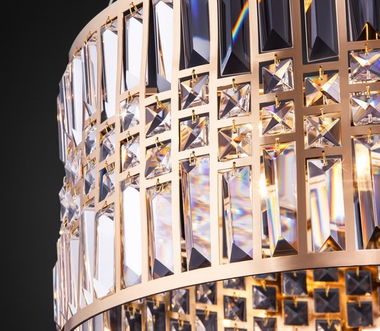 Люстра 10125/5 золото/прозрачный хрусталь Strotskis Smart (10116/5)