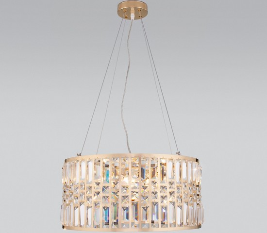 Люстра 10125/5 золото/прозрачный хрусталь Strotskis Smart (10116/5)