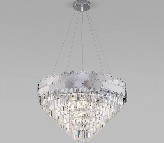 Люстра 10124/8 хром/прозрачный хрусталь Strotskis Smart (10113/8)