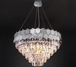 Люстра 10124/8 хром/прозрачный хрусталь Strotskis Smart (10113/8)