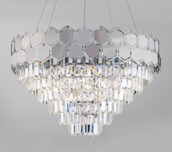 Люстра 10124/8 хром/прозрачный хрусталь Strotskis Smart (10113/8)