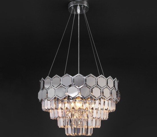 Люстра 10124/5 хром/прозрачный хрусталь Strotskis Smart (10113/5)