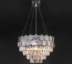 Люстра 10124/5 хром/прозрачный хрусталь Strotskis Smart (10113/5)