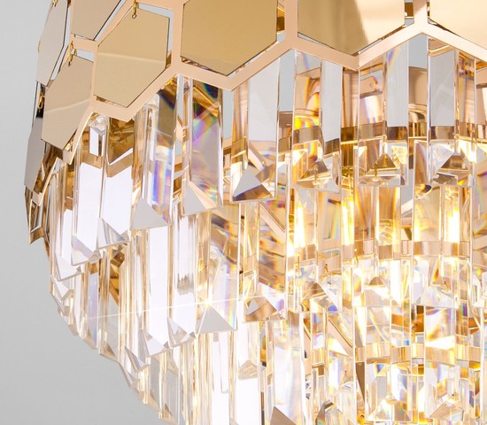 Люстра 10124/5 золото/прозрачный хрусталь Strotskis Smart (10113/5)