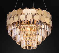 Люстра 10124/5 золото/прозрачный хрусталь Strotskis Smart (10113/5)