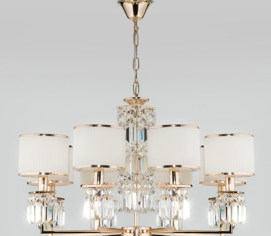 Люстра 10129/8 золото/прозрачный хрусталь Strotskis Smart (10099/8)