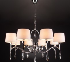 Люстра 10127/8 хром/прозрачный хрусталь Strotskis Smart (10093/8)