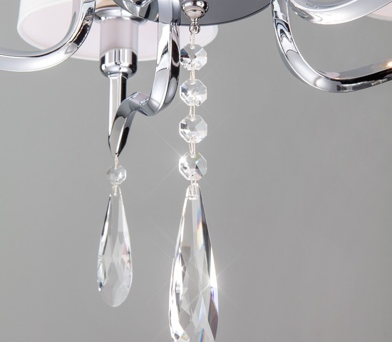 Люстра 10127/5 хром/прозрачный хрусталь Strotskis Smart (10093/5)