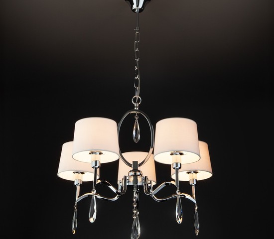 Люстра 10127/5 хром/прозрачный хрусталь Strotskis Smart (10093/5)