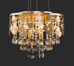 Люстра 10123/6 золото/прозрачный хрусталь Strotskis Smart (10114/6)
