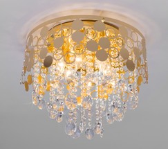 Люстра 10123/6 золото/прозрачный хрусталь Strotskis Smart (10114/6)