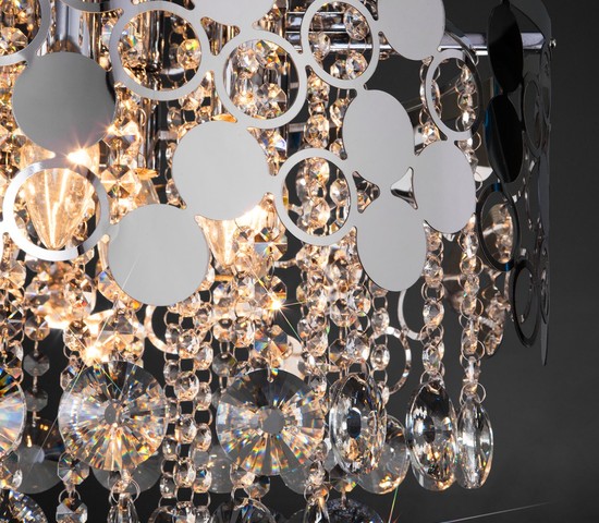 Люстра 10123/8 хром/прозрачный хрусталь Strotskis Smart (10114/8)