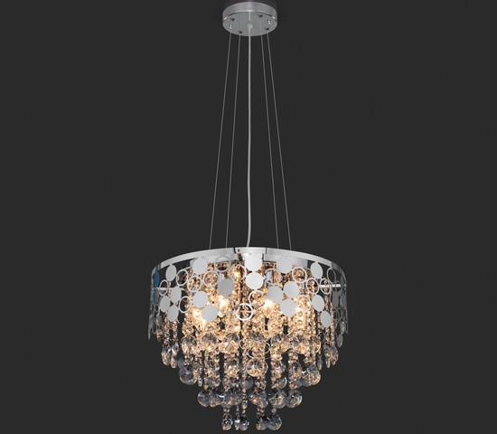 Люстра 10123/8 хром/прозрачный хрусталь Strotskis Smart (10114/8)