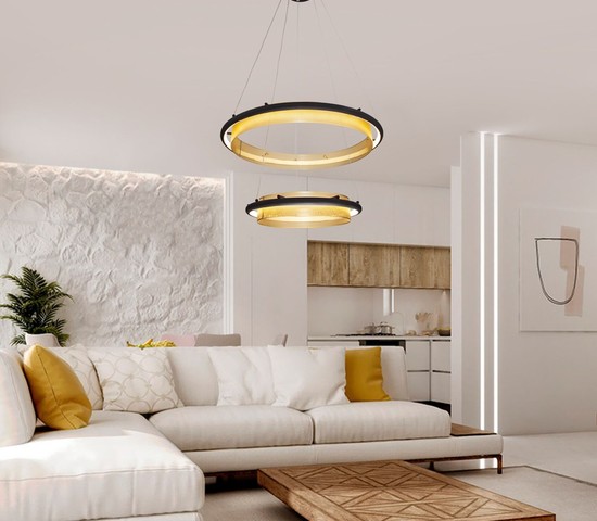 Люстра 90241/2 черный/ золото Smart