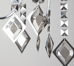 Люстра 10120/8 хром/дымчатый хрусталь Strotskis Smart (10110/8)