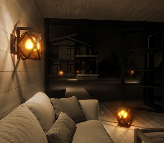 Универсальный уличный светильник Ambra D (35133/D) чёрный