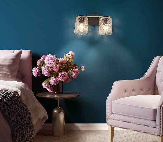 Настенный светильник 20095/2 черный/золото