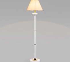 Торшер 01086/1 глянцевый белый