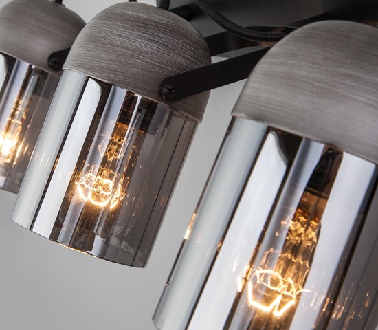 Настенный светильник 20122/3 черный/тертый серый